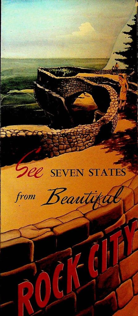 See Seven States From Beautiful Rock City Gardens Brochure Tennessee 1930x