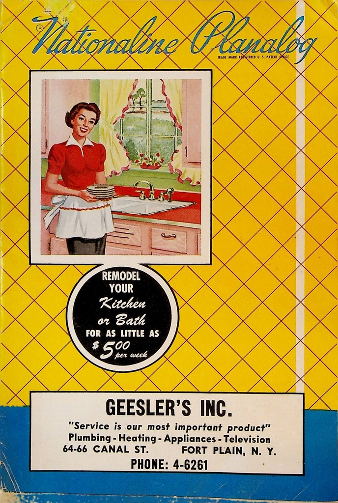 Nationaline Planalog Booklet Plumbing Sink Bathroom Art Deco 1930s Gessler