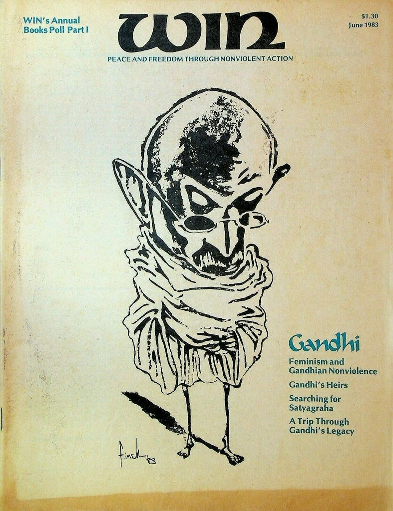 Win Magazine June 1983 Mahatma Gandhi Latin America Matthew Finch