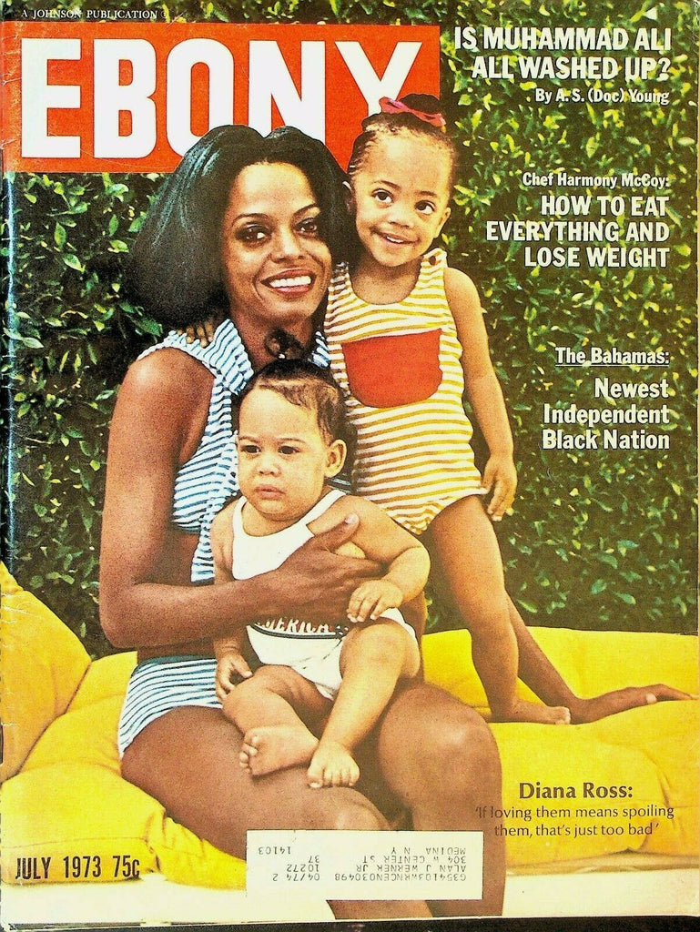 Ebony Magazine July 1973 Diana Ross Muhammad Ali Cleopatra Jones Curtis Mayfield