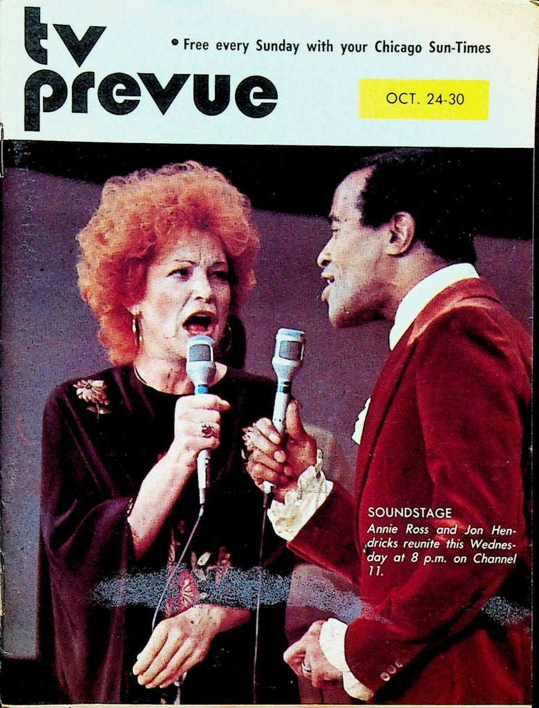 TV Prevue Magazine October 24 1976 Annie Ross Jon Hendricks Soundstage