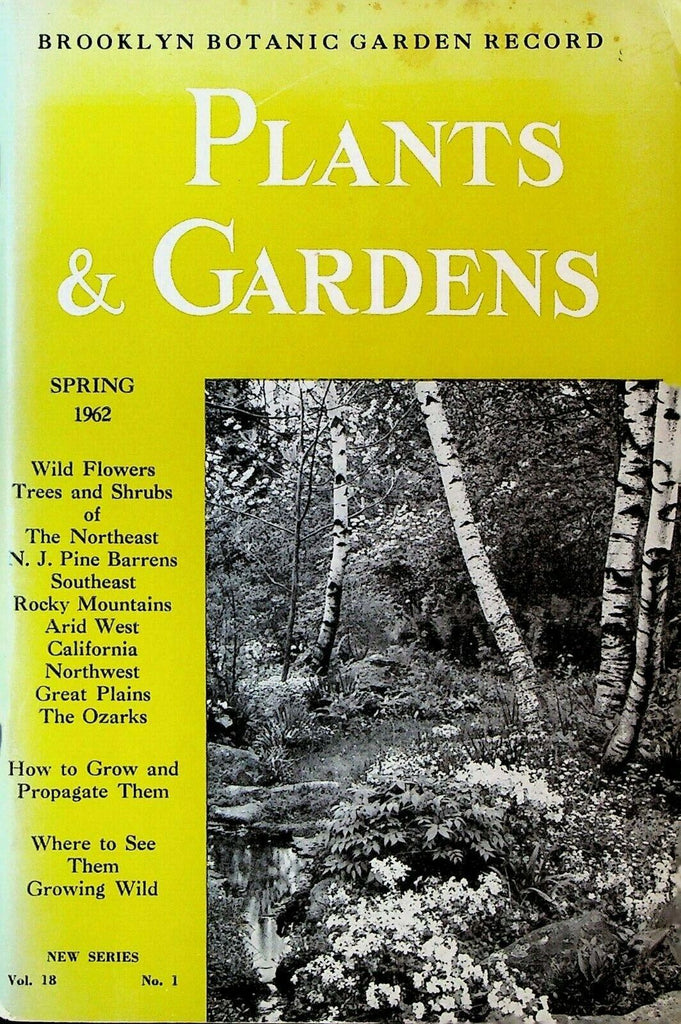 Brooklyn Botanic Garden Record Plants & Gardens Spring 1962 Ozark Wild Flowers