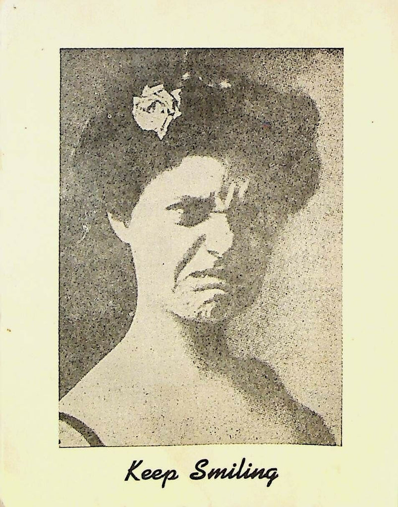 Keep Smiling Wonderful Woman Joke Card Calambra Products 1950s