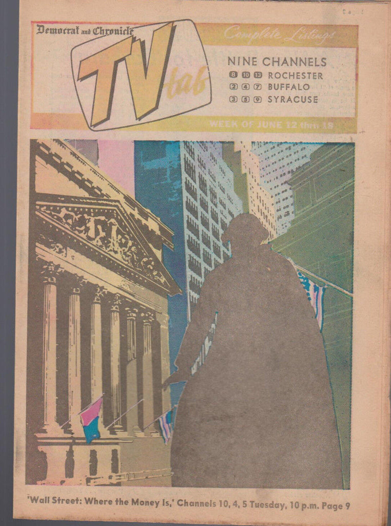 Democrat & Chronicle TV Tab June 12 1966 Wall Street Where the Money Is