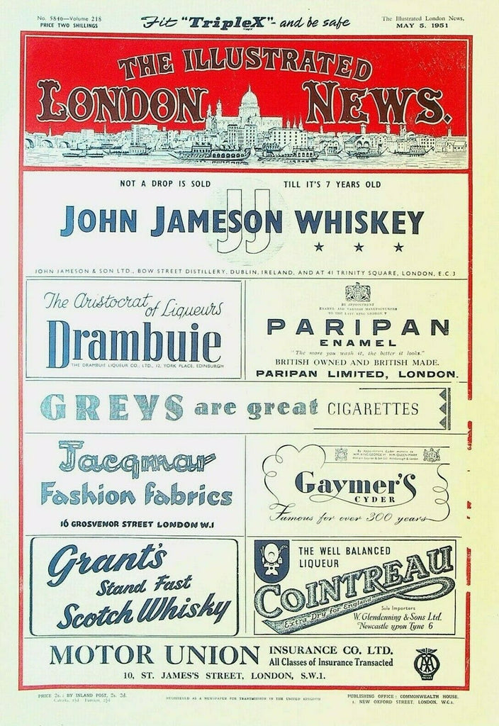 Illustrated London News May 5 1951 Charing Cross Festival Roger Bannister FA Cup