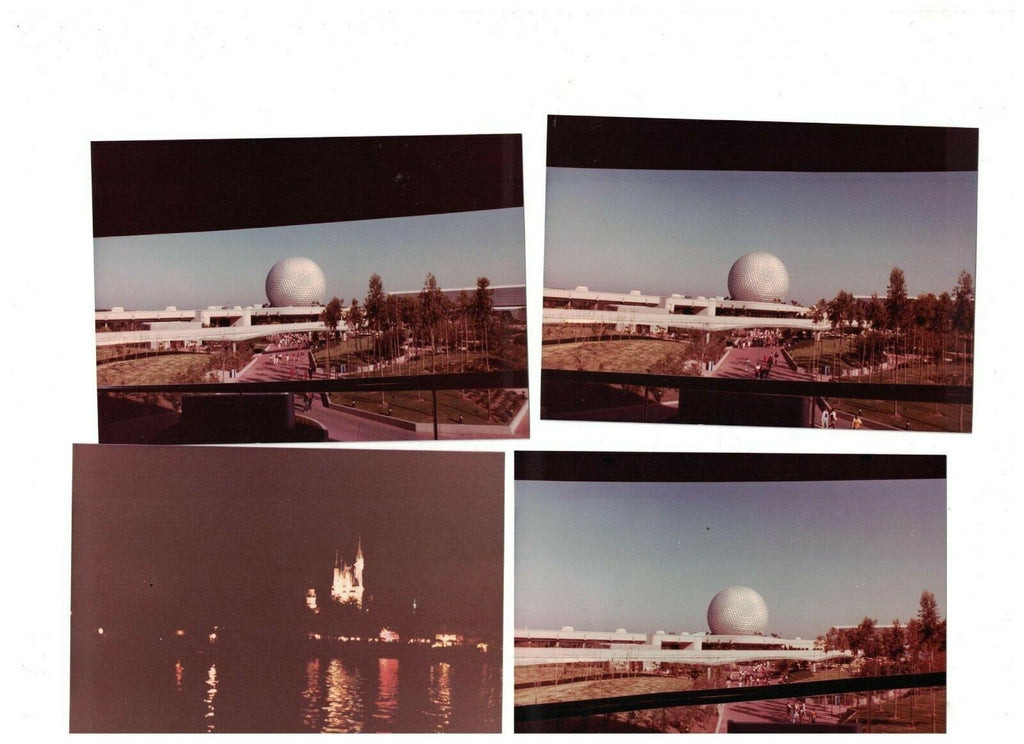 Walt Disney World & Epcot Center Snapshot Photo Lot of 7 Florida