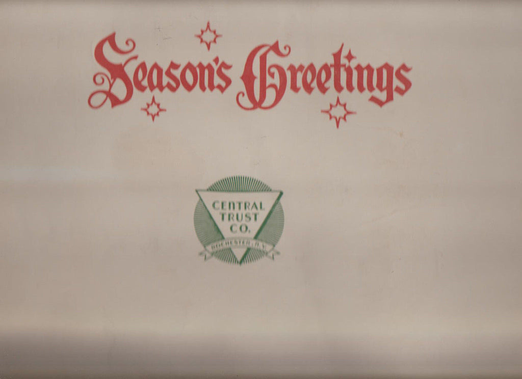 Central Trust Co Bank Rochester NY Seasons Greetings Mats