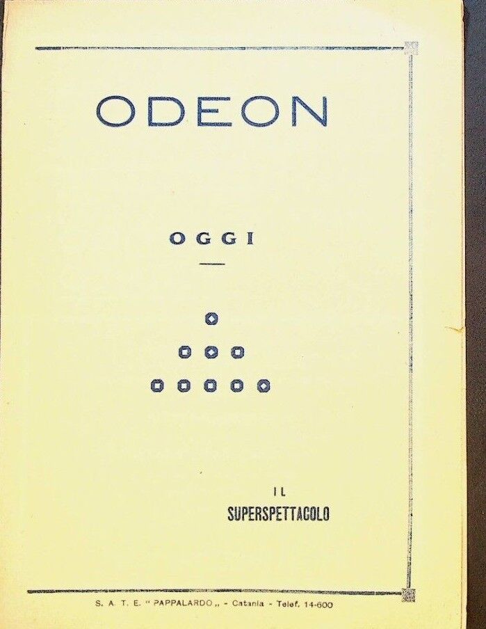 Odeon Catania Italy 1934 Program Tarzan e la Compagna Johnny Weissmuller