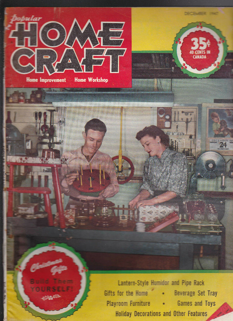 Popular Home Craft Magazine Building Christmas Gifts December 1947