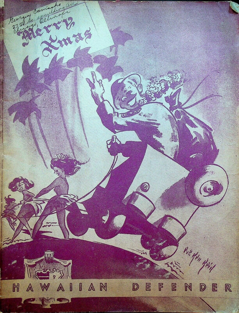 Hawaiian Defender 1942 WWII Hawaii Army Christmas Booklet