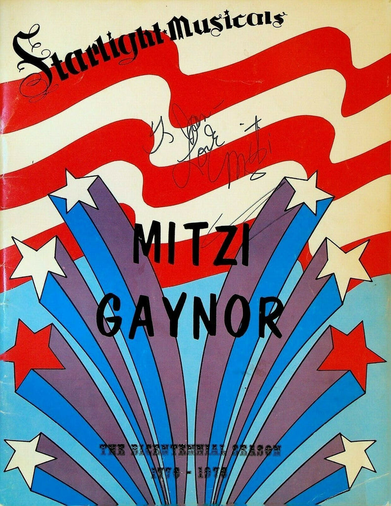 Mitzi Gaynor Show 1976 Autographed Program