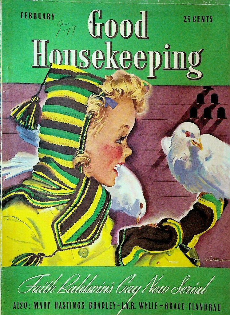 Good Housekeeping February 1940 Mickey Mouse Pluto Faith Baldwin Jon Whticomb