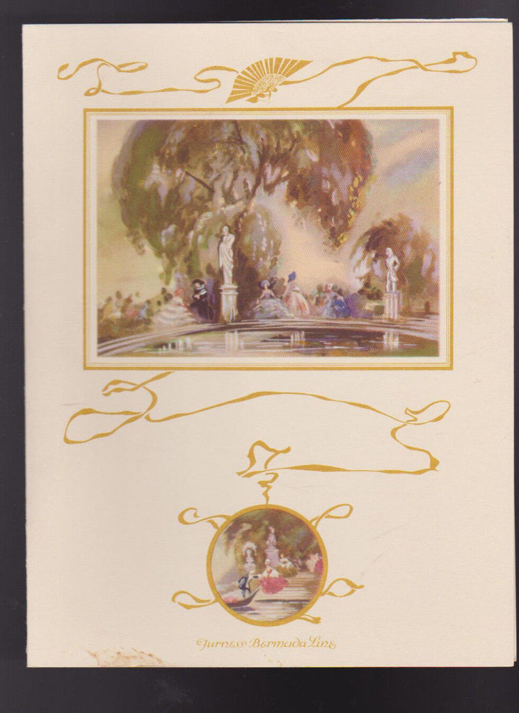 Furness Bermuda Line Queen of Bermuda Dinner Menu March 9 1959