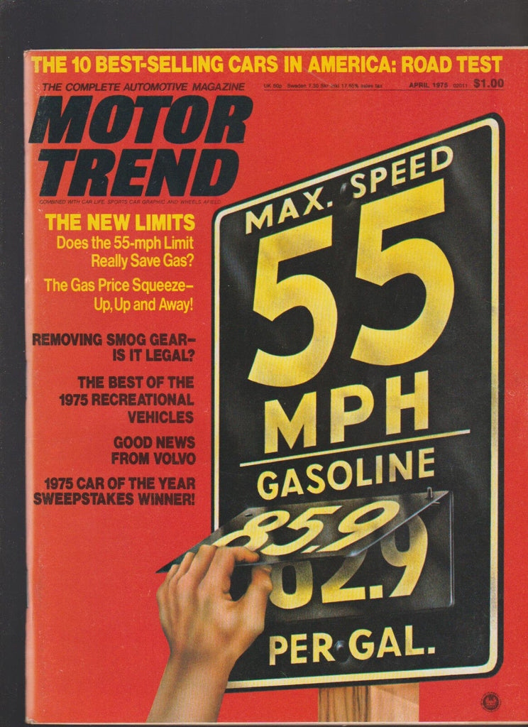 Motor Trend Magazine April 1975 RV Volvo Leo Goossen Rudi Carcciola