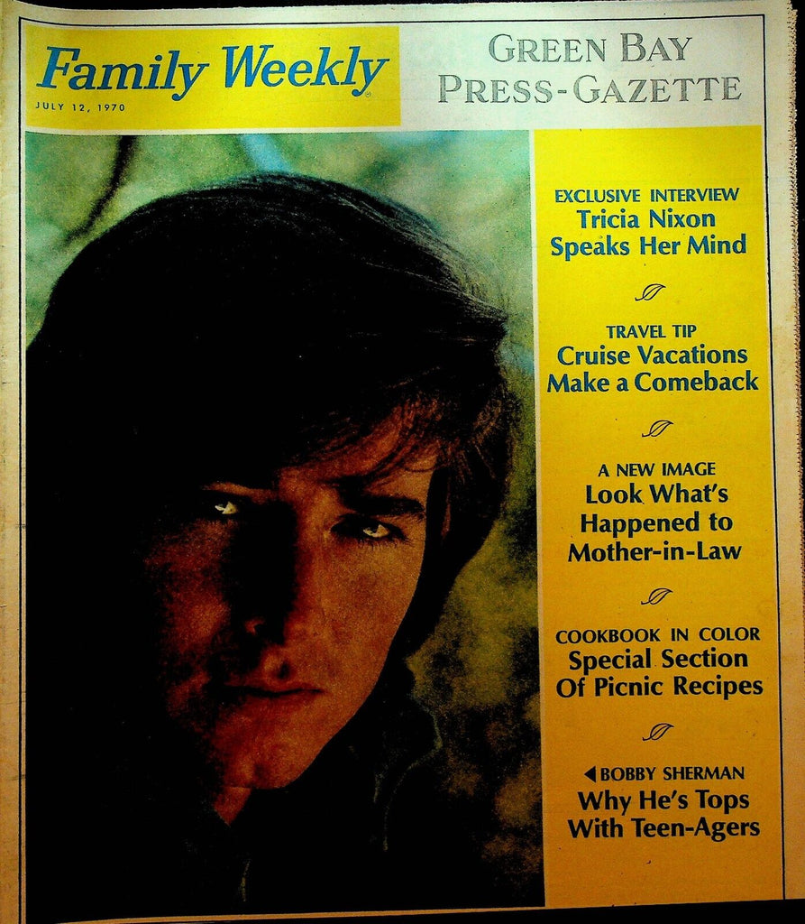 Family Weekly July 12 1970 Bobby Sherman Tricia Nixon