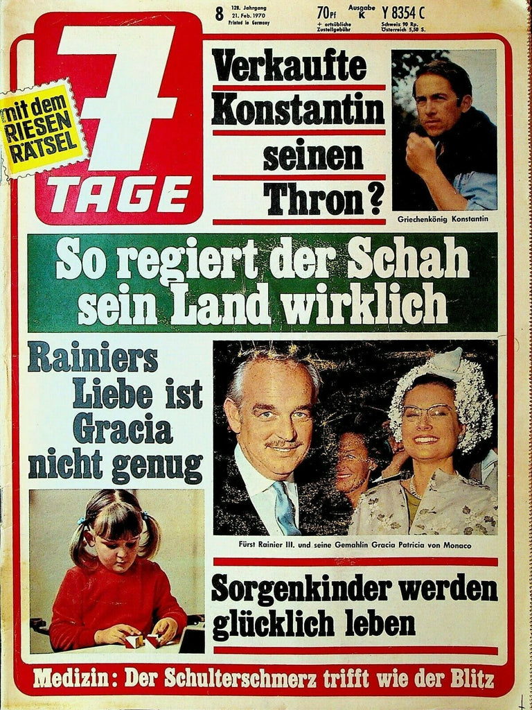 FTage German Magazine February 21 1970 John Lennon Yoko Ono