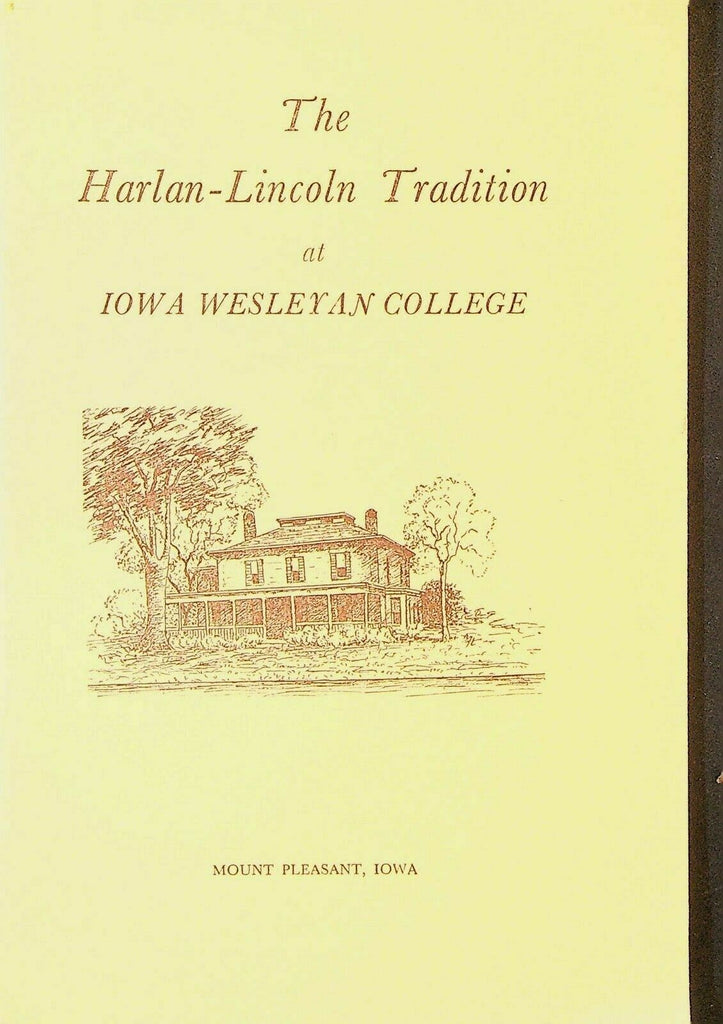 Harlan Lincoln Tradition at Iowa Wesleyan College 1959 Booklet