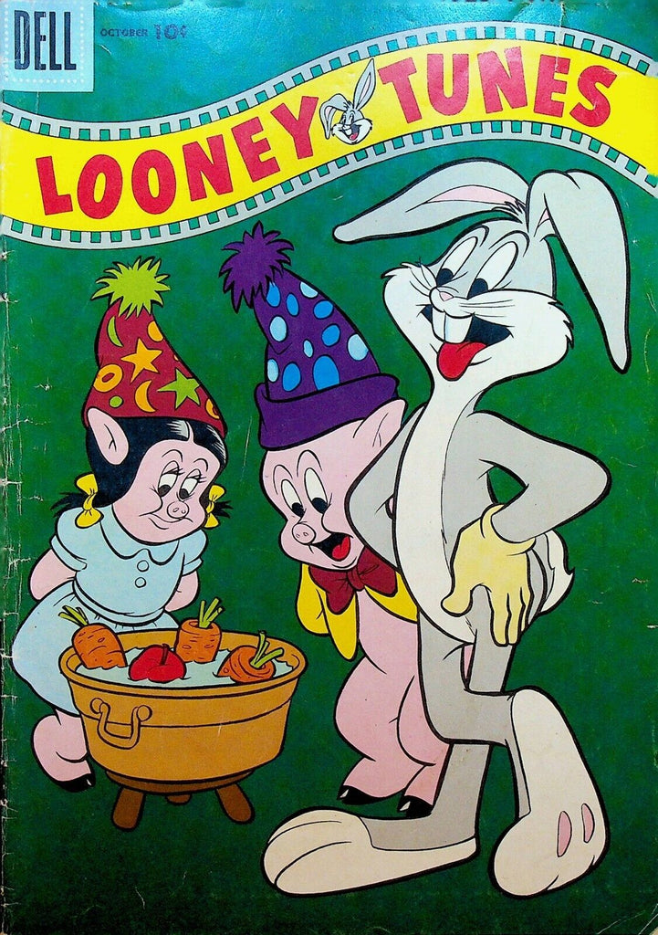 Looney Tunes 180 Dell Comics 1956 Bobbing for Apples Bugs Bunny Porky Pig