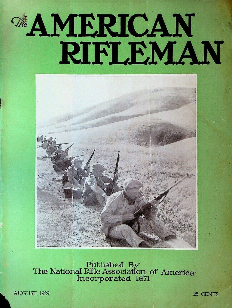 American Rifleman August 1929 William Genrich Sea Girt Tournament EC Crossman