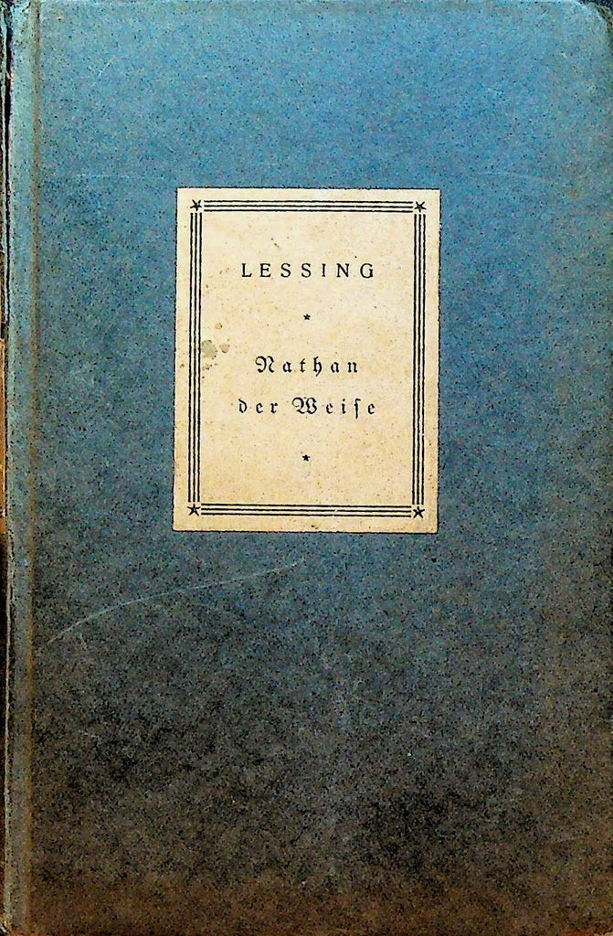 Nathan der Weise HC Gotthold Ephraim Lessing German Book