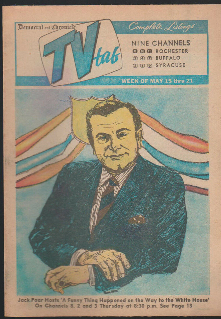 Democrat & Chronicle TV Tab May 16 1966 Jack Paar