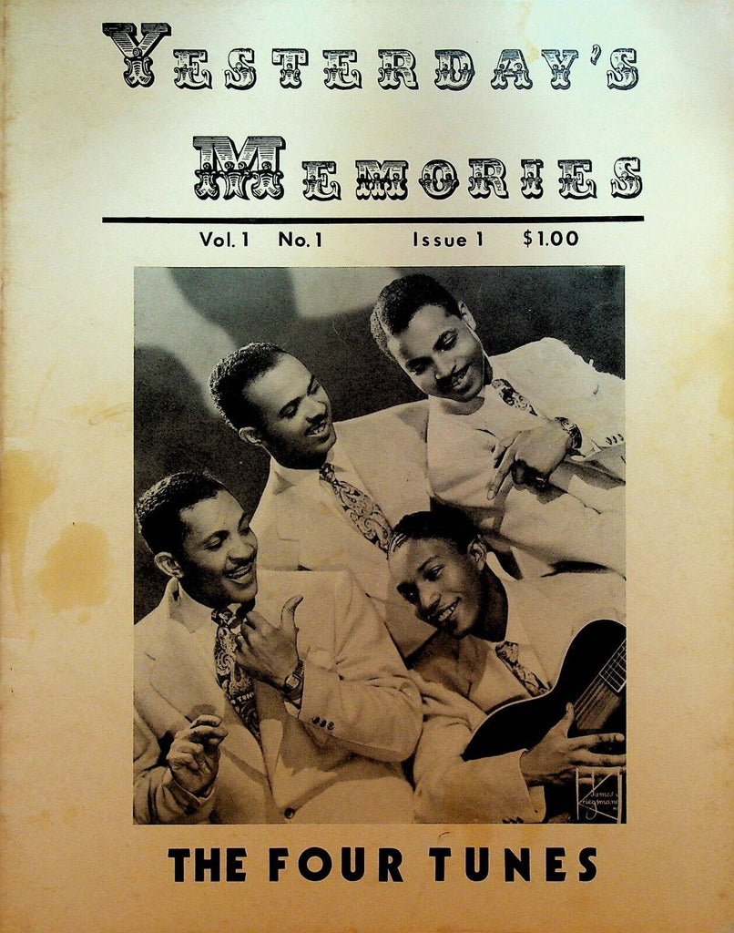 Yesterday's Memories FIRST ISSUE Magazine 1975 The Four Tunes Lee Andrews Hearts