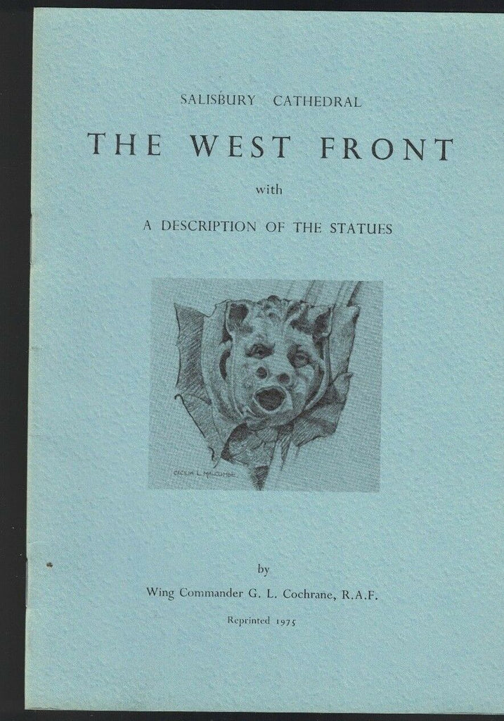 Salisbury Cathedral England the West Front 1975 Booklet GL Cochrane