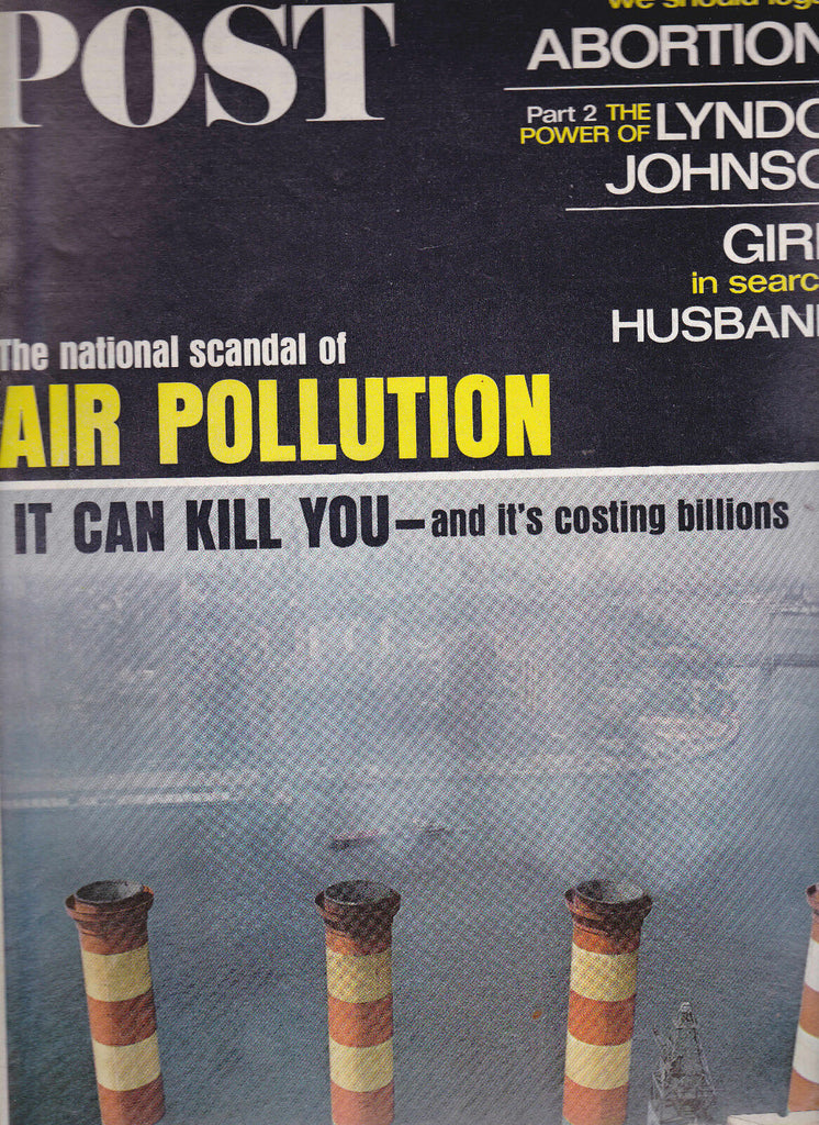 Saturday Evening Post Air Pollution Abortion Lyndon B Johnson October 8 1966
