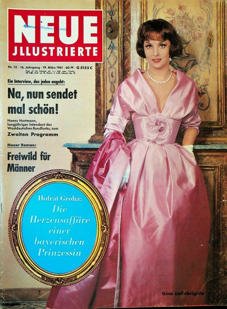 Neue Illustrierte March 19 1961 Gina Lollabrigida Sonja Henie Elizabeth Taylor