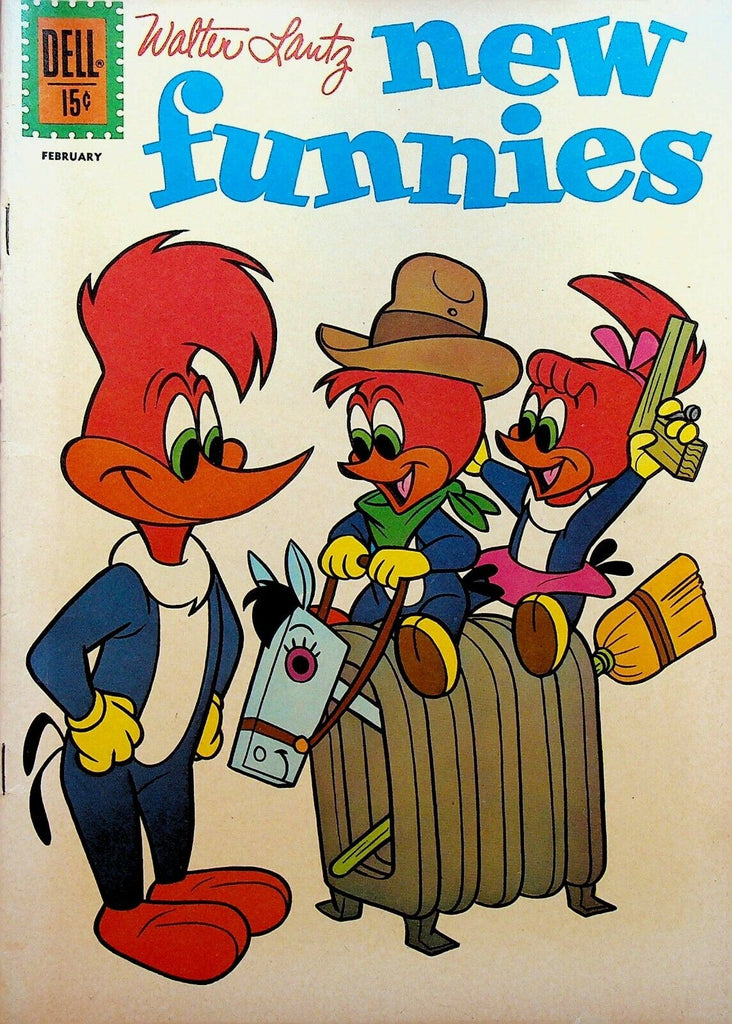 New Funnies 287 Dell Comics 1962 Woody Woodpecker Radiator Hobby Horse
