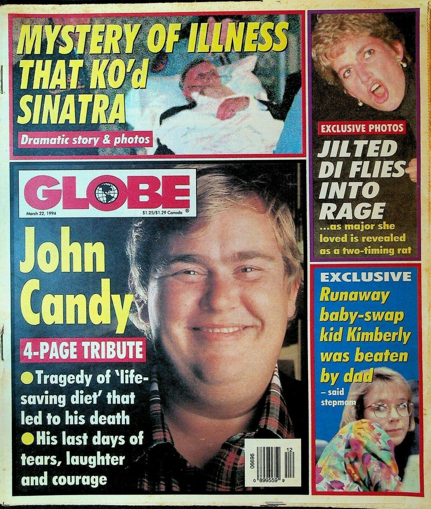 Globe March 22 1994 John Candy Princess Diana Frank Sinatra