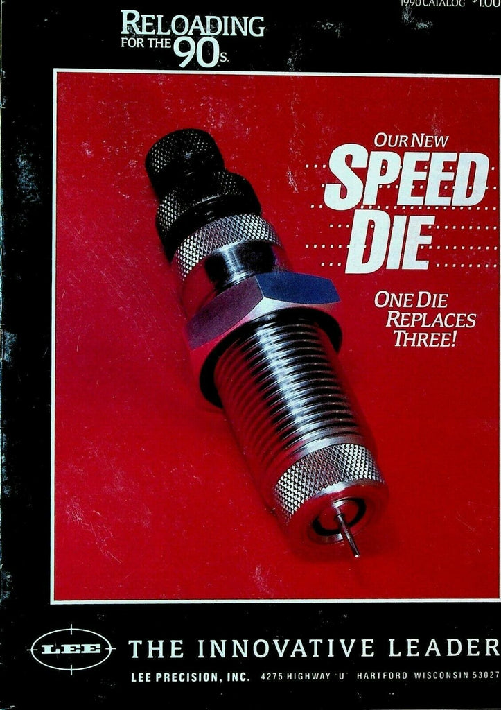 Lee Precision Catalog 1990 Reloading Kits Dies Rifle Pistol Molds Melters