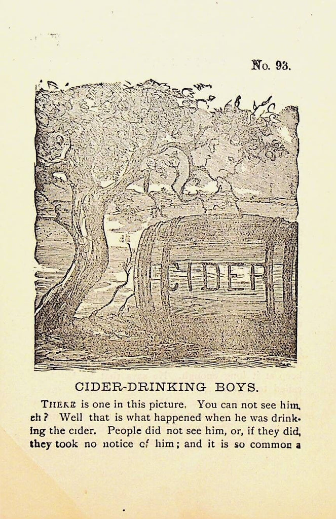 Cider-Drinking Boys #93 1880s National Temperance Society Brochure