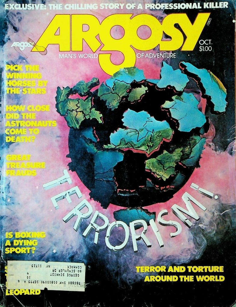 Argosy Magazine October 1974 Terrorism Boxing New Cars David Merrick