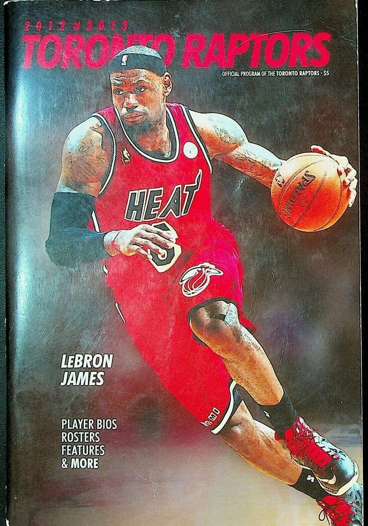Toronto Raptors NBA Official Program March 2013 Lebron James Miami Heat