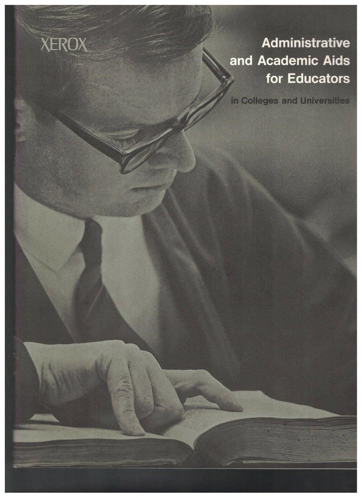 Xerox Administrative & Academic Aids for Educators 1978 Copiers Booklet