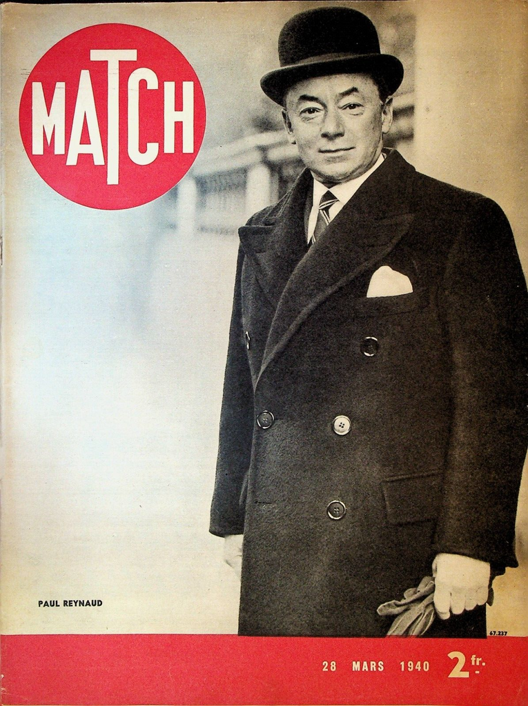 Match Magazine March 28 1940 Paul Reynaud WWII