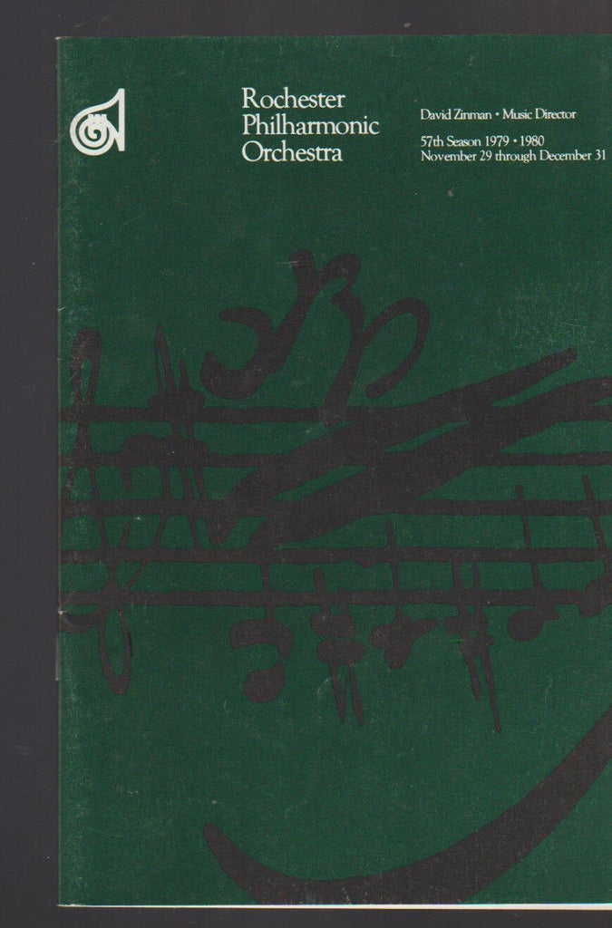 Rochester Philharmonic Orchestra RPO Program 1979 Shari Lewis Gaetano Delogu