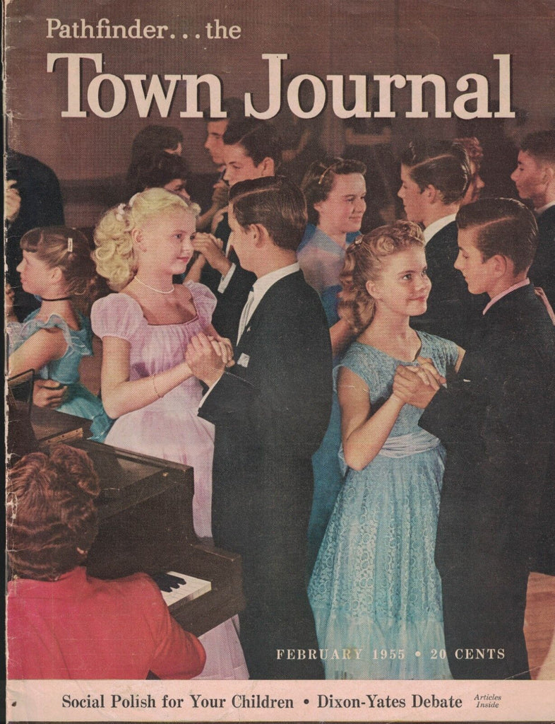 Town Journal Magazine February 1955 School Dance Cover Joan Weber