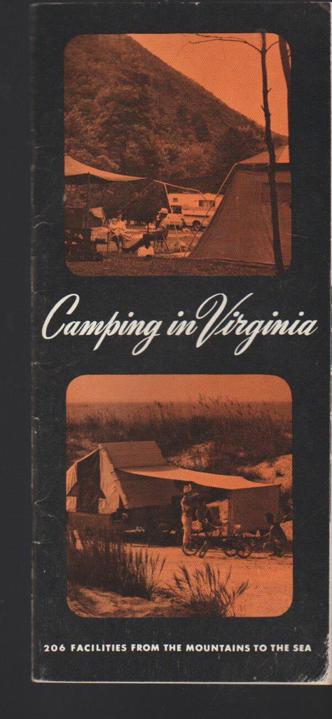 Camping in Virginia 206 Facilities from the Mountains to the Sea Booklet 1971