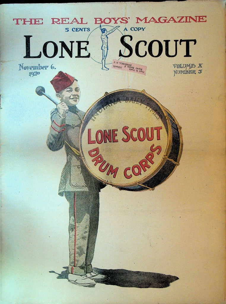Lone Scout Magazine November 6 1920 Scouting Drum Corps France