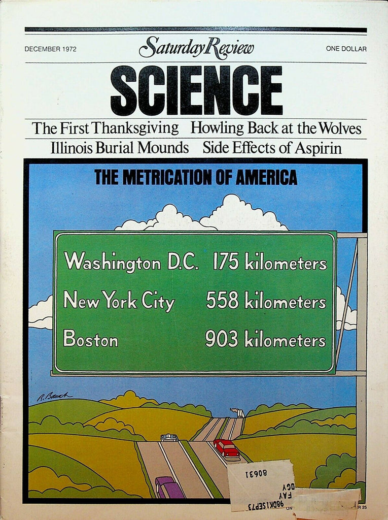 Saturday Review Science December 1972 Thanksgiving George Pocock