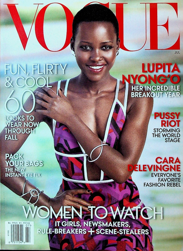 Vogue Magazine July 2014 Lupita Nyong'o Cara Delevingne Masha Alekhina
