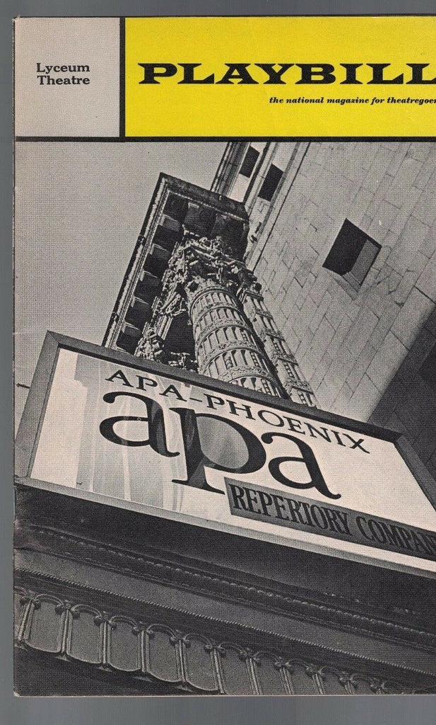 APA-Phoenix APA Repertory Company March 1969 Playbill Hamlet