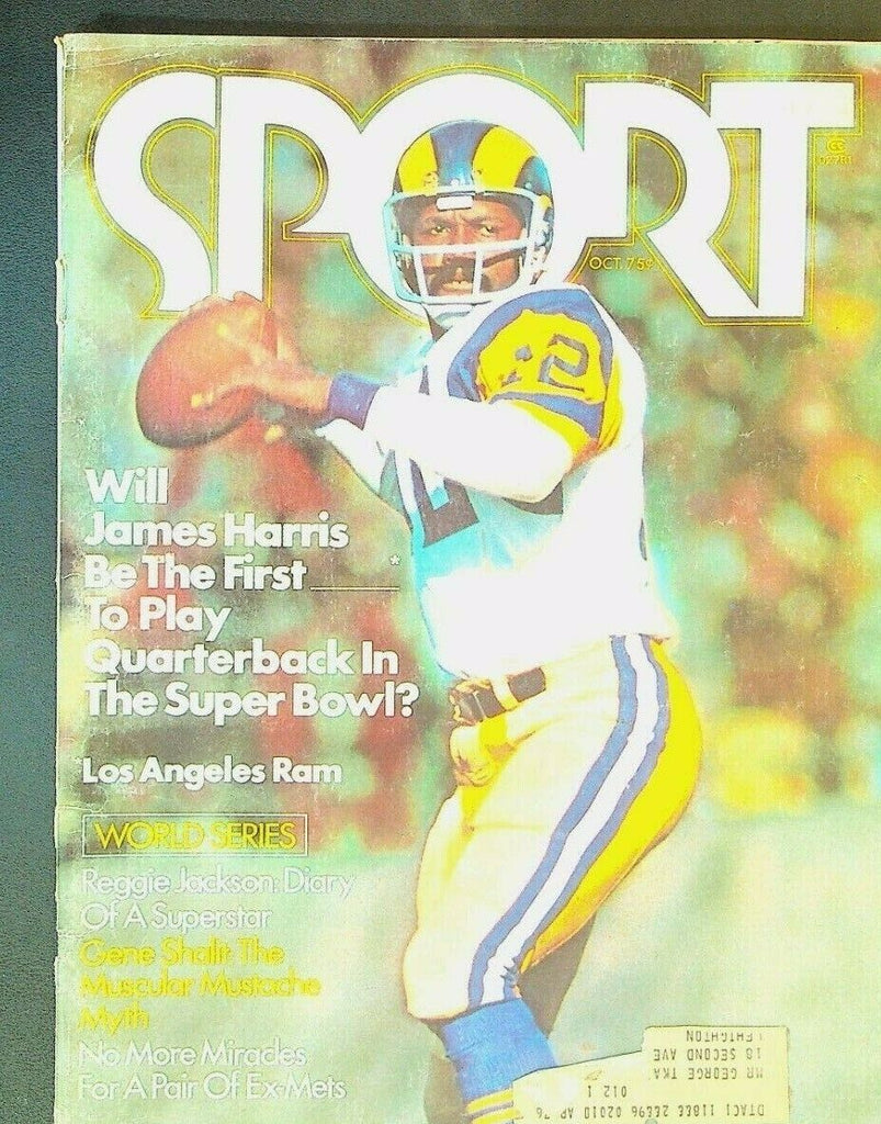 Sport Magazine October 1975 James Harris Jim Thorpe Reggie Jackson Roger Crozier
