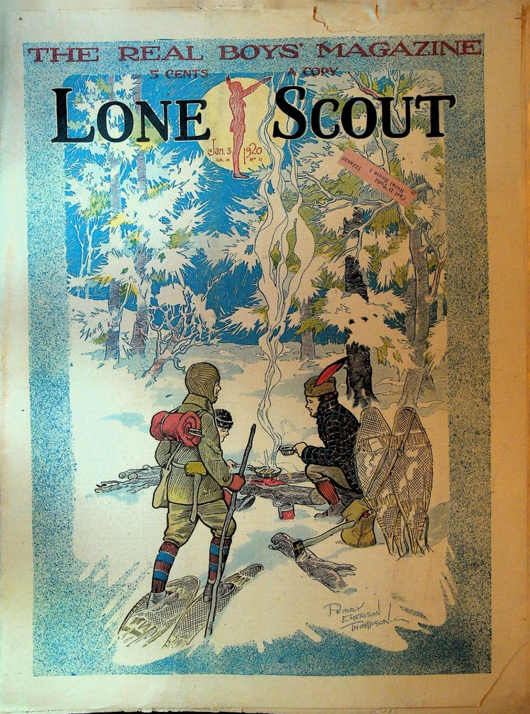 Lone Scout Magazine January 3 1920 Scouting Wrestling Winter Camping