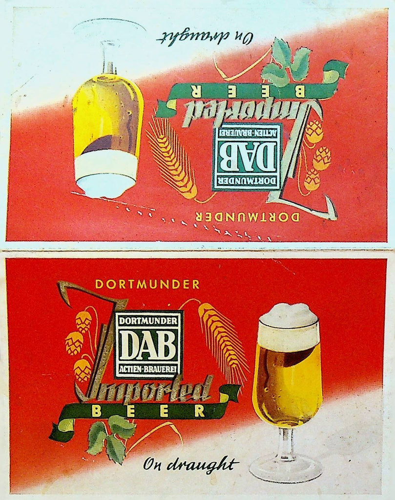 Dortmunder Actien Brauerei Imported Beer Table Topper Advertisement DAB