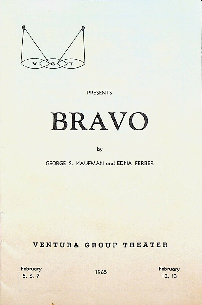 Bravo Program Ventura Group Theater 1965 California Diana Seely Ken Kopec