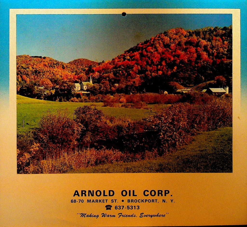 Arnold Oil Corp 1977 Calendar Brockport NY