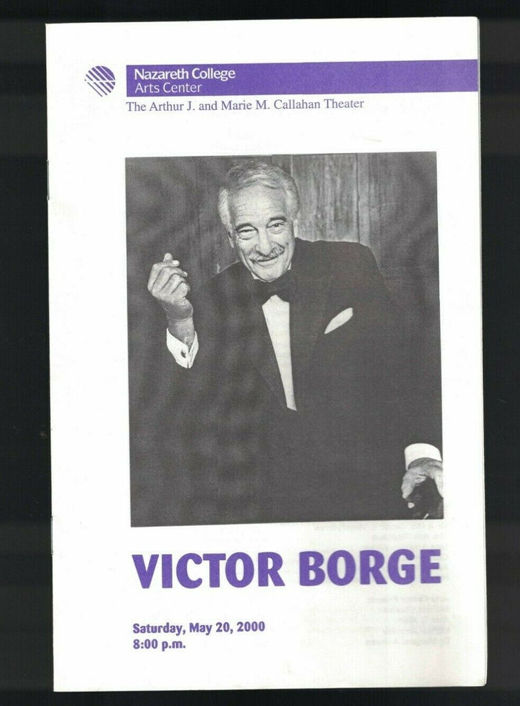 Victor Borge Program May 20 2000 Nazareth College Rochester NY